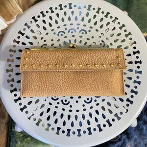 Vintage Baronet Women's Cowhide Leather Wallet Mini Clutch Handbag Kiss Lock